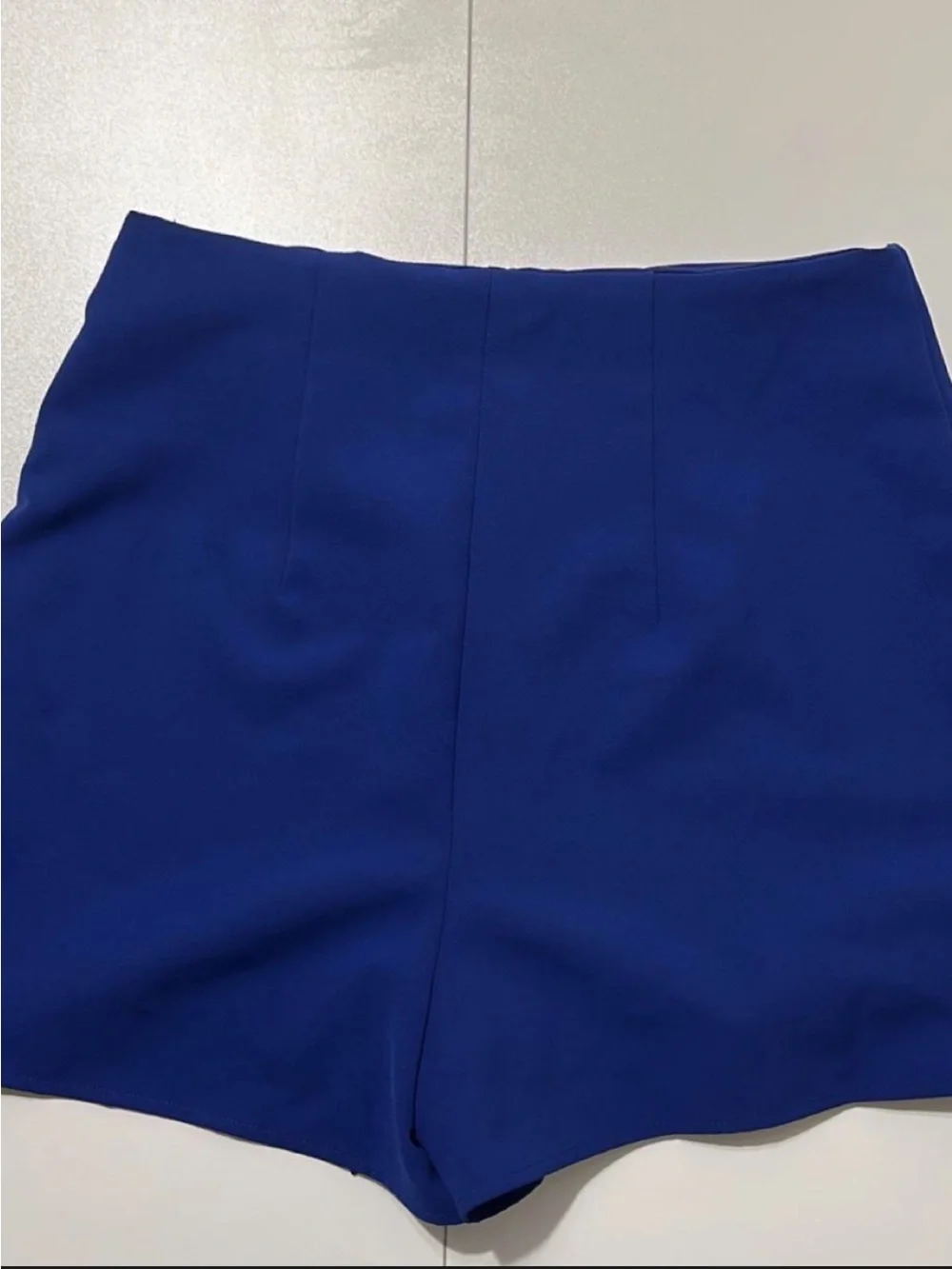 Express Cobalt Blue Wrap-Front Skort